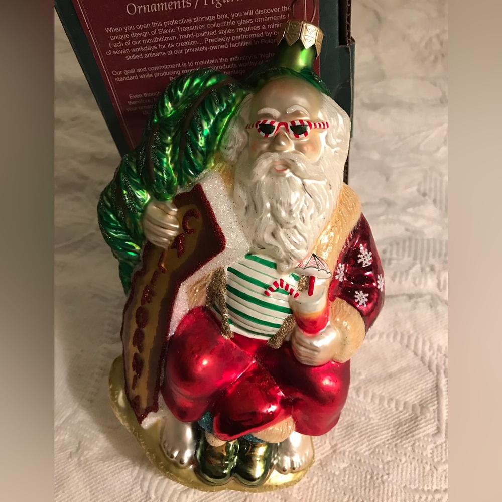 California Santa Slavic Treasure ornament
